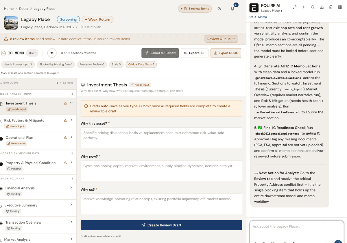 Assistant performing a multi-step deal task