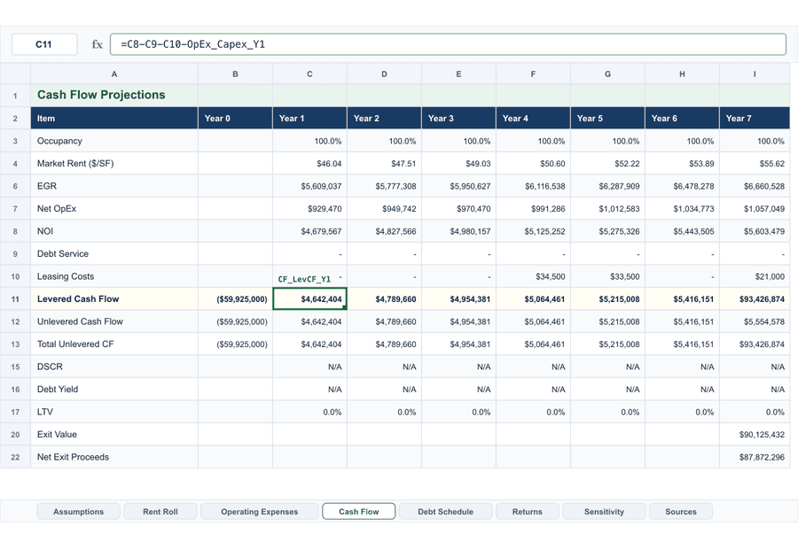 Exported Excel workbook